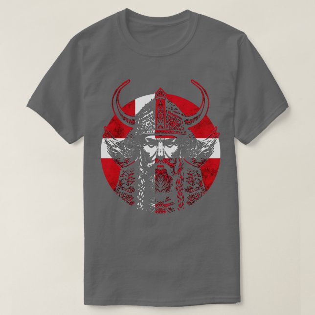 Camiseta Guerrero vikino danés 5 (Diseño del anverso)