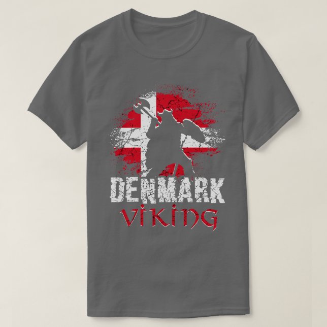 Camiseta Guerrero vikino de Dinamarca (Diseño del anverso)