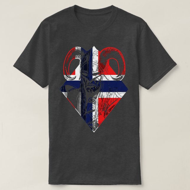 Camiseta Guerrero vikino noruego 7 (Diseño del anverso)