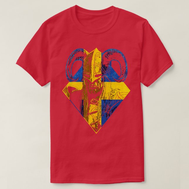 Camiseta Guerrero vikino sueco 7 (Diseño del anverso)