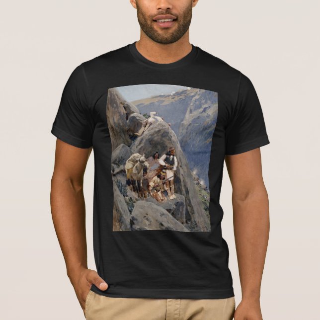 Camiseta Guerreros Apache: Emboscada en la caballería norte (Anverso)