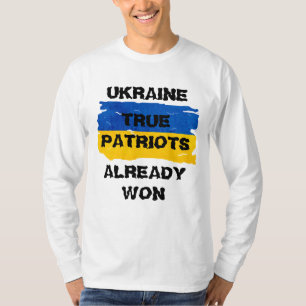 Camiseta Guerreros Bandera de Ucrania Azul y Amarillo  
