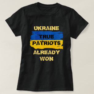 Camiseta Guerreros Bandera de Ucrania Azul y Amarillo 