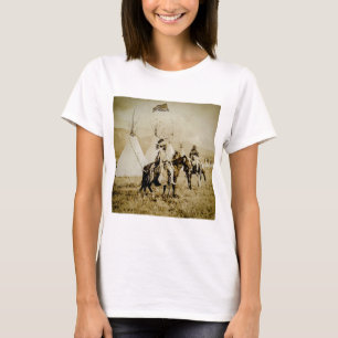 Camiseta Guerreros de cabeza llana del nativo americano del