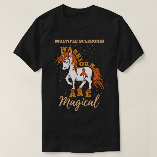 Camiseta Guerreros de Esclerosis Múltiple Son Mágicos Escle (Diseño del anverso)