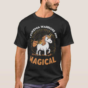 Camiseta Guerreros de leucemia apoyo unicornio-mágico contr
