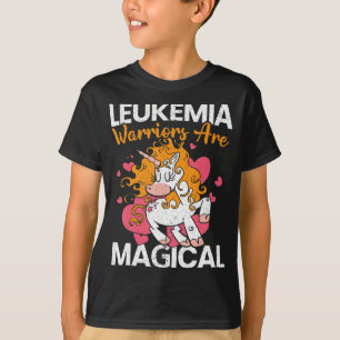 Camiseta Guerreros de leucemia son leucemia magra unicornio