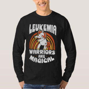 Camiseta Guerreros de leucemia son leucemia magra unicornio