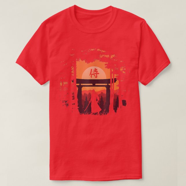 Camiseta Guerreros de Samurai Japoneses  (Diseño del anverso)