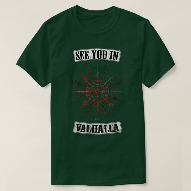 Camiseta Guerreros de Valhalla Berserker Vikings Odin Ragna (Diseño del anverso)