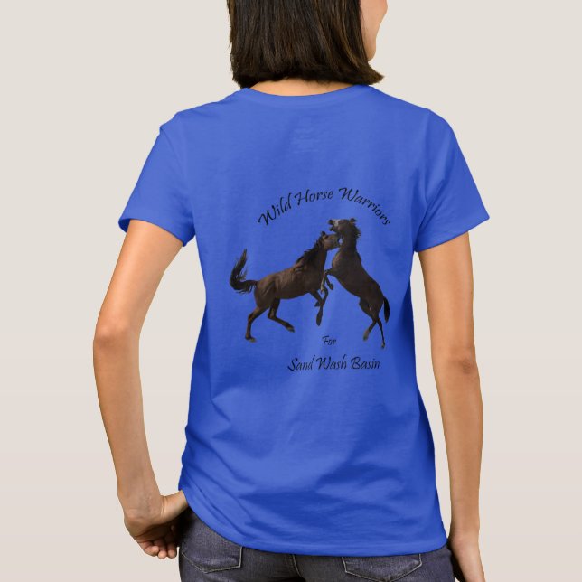 Camiseta Guerreros del caballo salvaje (Reverso)