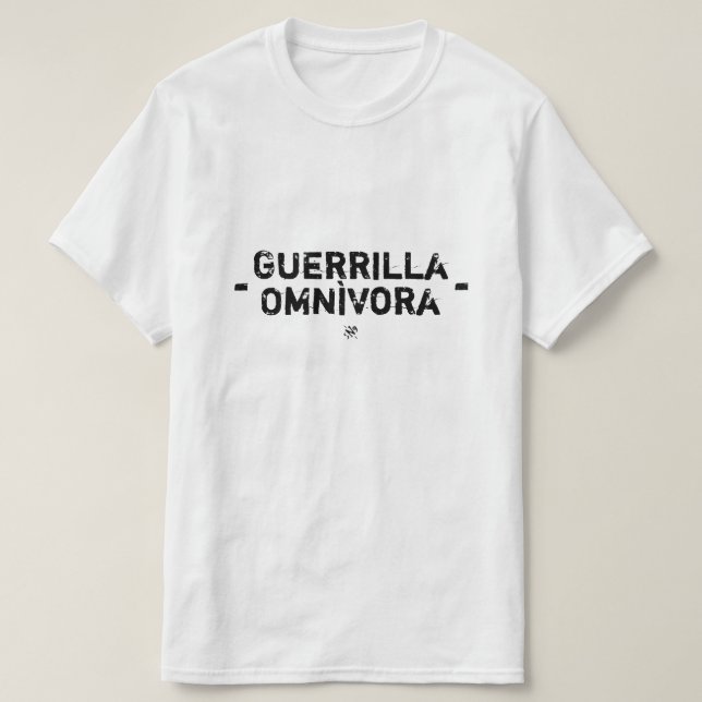 Camiseta Guerrilla Omnìvora (Diseño del anverso)