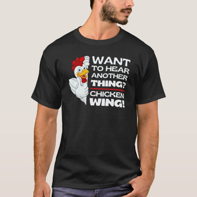 Camiseta Guess Chicken Wing  Chicken Jokes Memes Chickens W (Anverso)