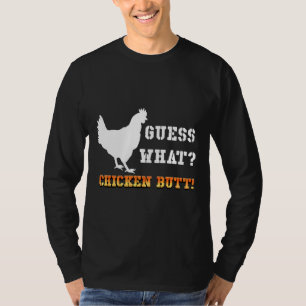 Camiseta Guess What Chicken Butt White  