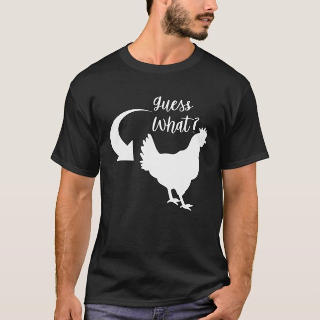 Camiseta GUESS WHAT  Chicken D980 (Anverso)
