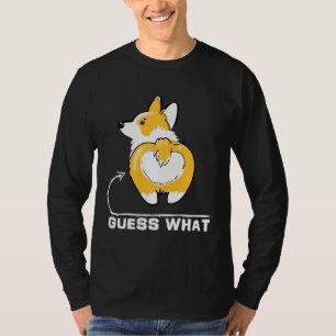 Camiseta Guess What Corgi Butt Funny Corgi Owner Dog Enthus