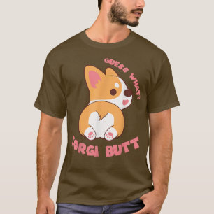 Camiseta Guess What Corgi Butt Funny Dog Lover Gift