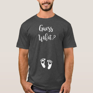 Camiseta Guess What Pregnancy AnnouncementCute Baby Feet