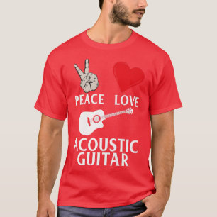 Camiseta Gui Acústica de Instrumento de Guitarra Acústica d