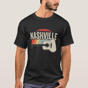 Camiseta Gui, músico de Nashville, un país único retro