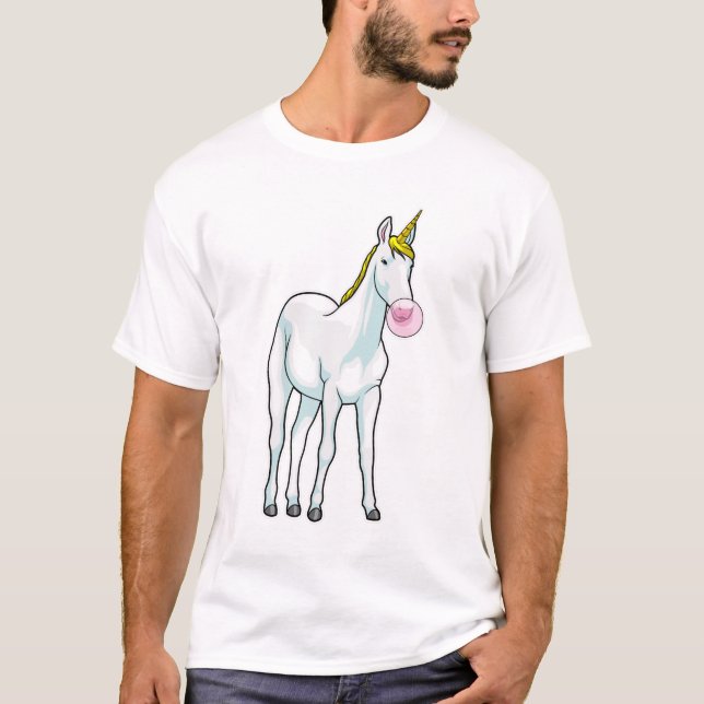 Camiseta Guia de burbujas de unicornio (Anverso)