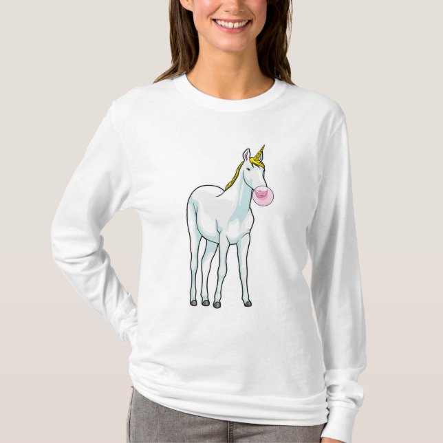 Camiseta Guia de burbujas de unicornio (Anverso)