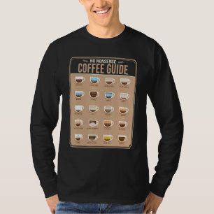 Camiseta Guía De Café Barista Cappuccino Yo Bebí Mucho C