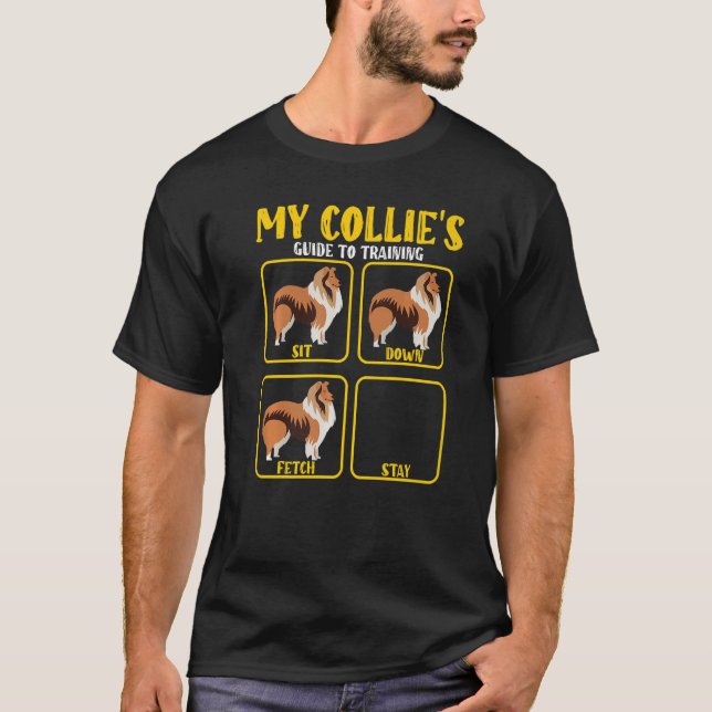 Camiseta guía de collie aproximada a la formación de papá d (Anverso)