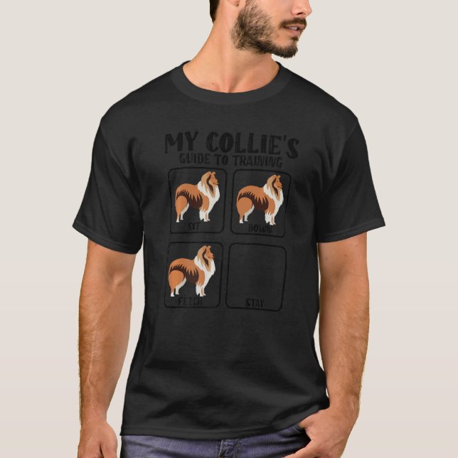 Camiseta guía de collie aproximada a la formación de papá d (Anverso)