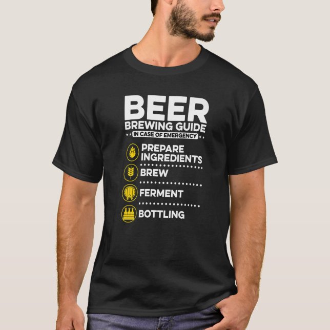 Camiseta Guía De Elaboración De Cerveza En Funda De Emergen (Anverso)