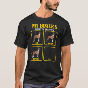 Camiseta guía de entrenamiento de boxeadores de perros mamá