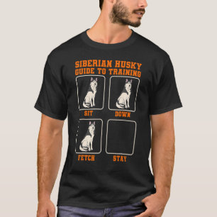 Camiseta Guía de Entrenamiento de Husky Siberiano Padre de