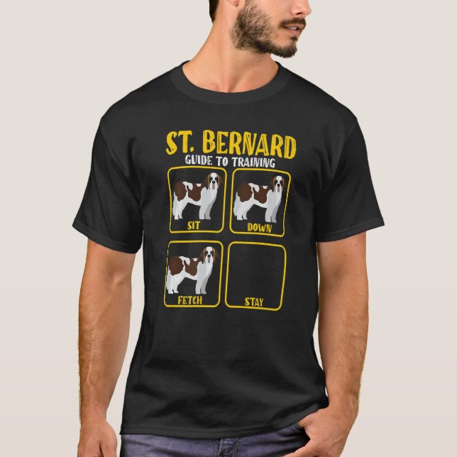 Camiseta Guía de entrenamiento para perros de San Bernard (Anverso)