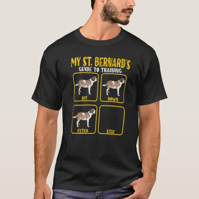 Camiseta Guía de entrenamiento para perros de San Bernard (Anverso)