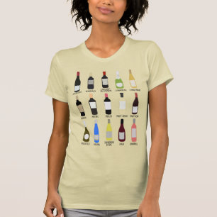 Camiseta Guía de identificación de botellas de vino Gráf