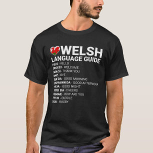 Camiseta Guía de idioma galés día de San David galés traduc