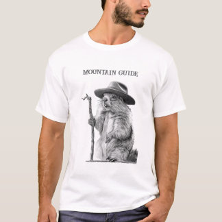 Camiseta Guía de la montaña - Diseño de marmota caprichosa