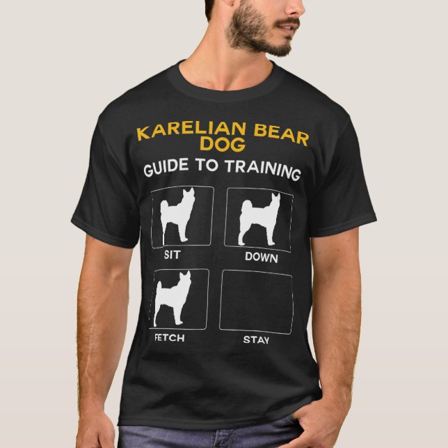 Camiseta Guía De Perro De Oso Kareliano Para Entrenar Perro (Anverso)