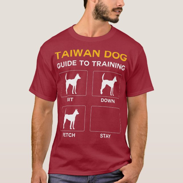 Camiseta Guía De Perro De Taiwán Para Entrenar Perro Obedie (Anverso)