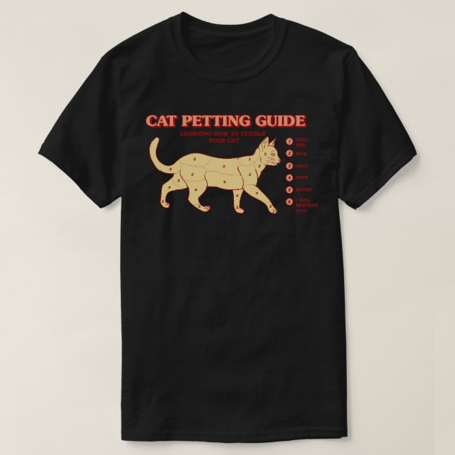 Camiseta Guía de Peteo de Gatos (Diseño del anverso)