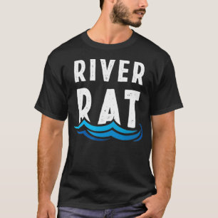 Camiseta Guía de Rafting T flotante de rata de río
