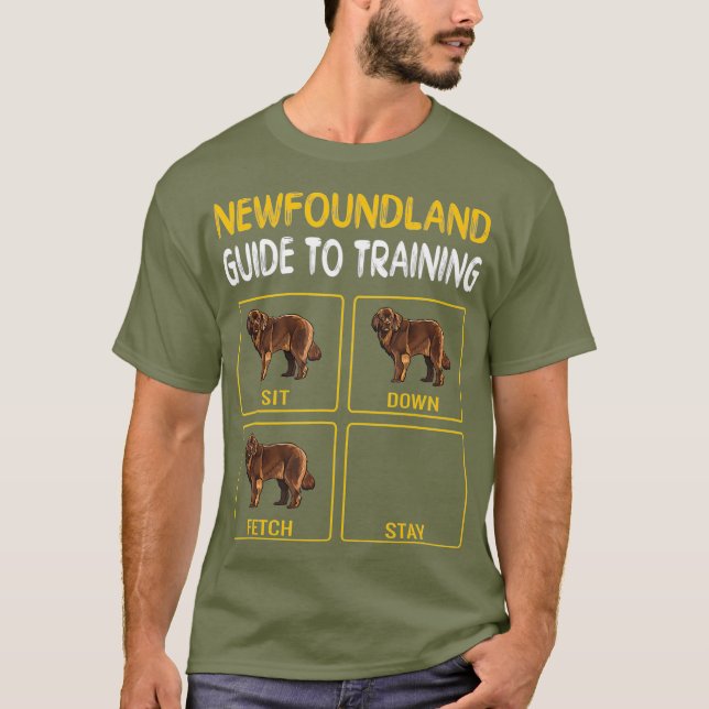 Camiseta Guía De Terranova Para Entrenar La Obediencia De P (Anverso)