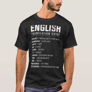 Camiseta Guía De Traducción De Jerga En Inglés Para Los Exp