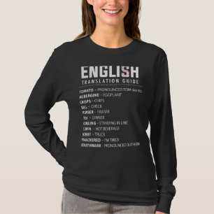 Camiseta Guía De Traducción De Jerga En Inglés Para Los Exp
