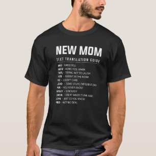 Camiseta Guía De Traducción De Siglas De Texto Para Mamá