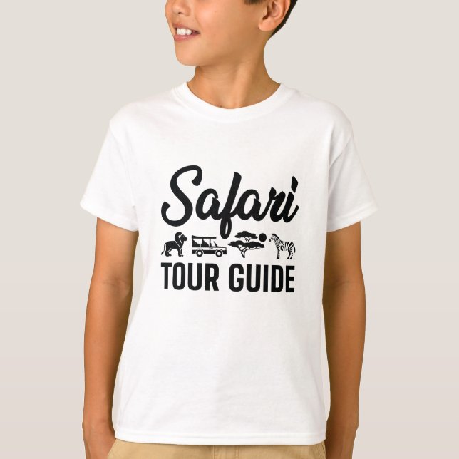 Camiseta Guía de turismo de Safari (Anverso)