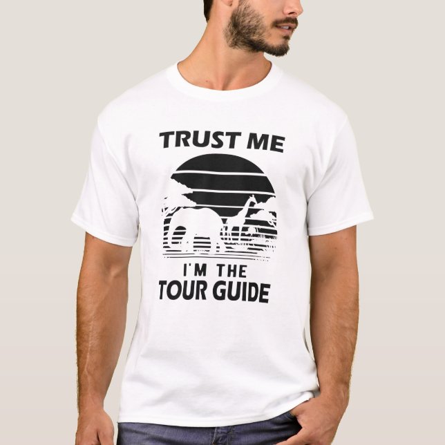 Camiseta Guía de turismo de Safari - Créame, soy guía turís (Anverso)