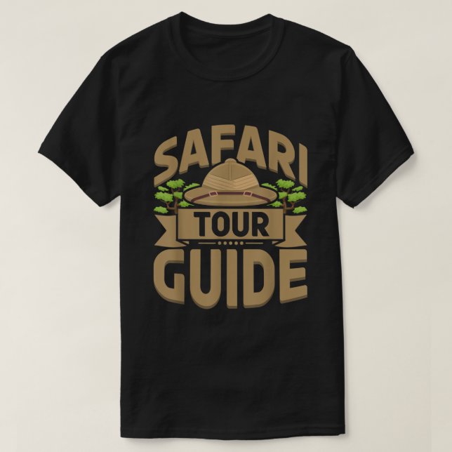 Camiseta Guía de turismo de Safari Disfrazar ropa de zoológ (Diseño del anverso)