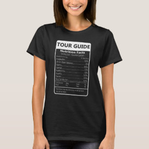 Camiseta Guía de turismo Hechos de nutrición Gráfico sarcás