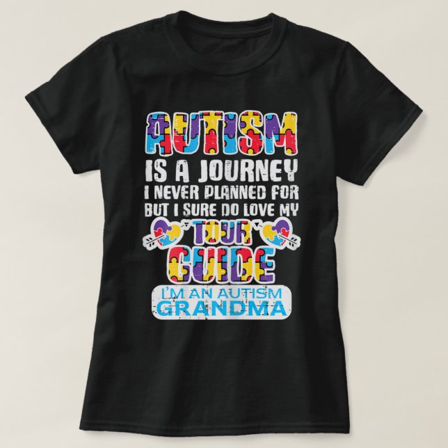 Camiseta Guía de turismo nunca planeada para mujeres en via (Diseño del anverso)